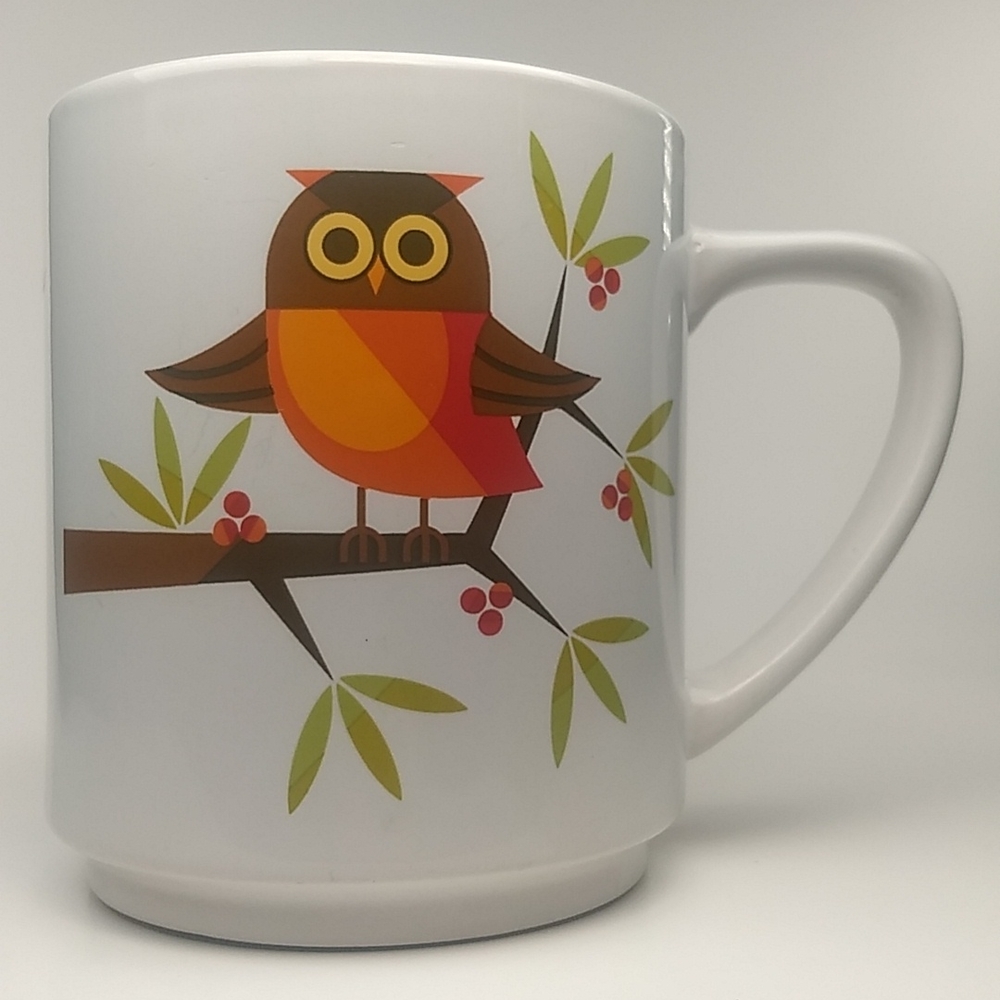 Orange Owl 28 Oz GIANT Mug by Room Creative, 2012